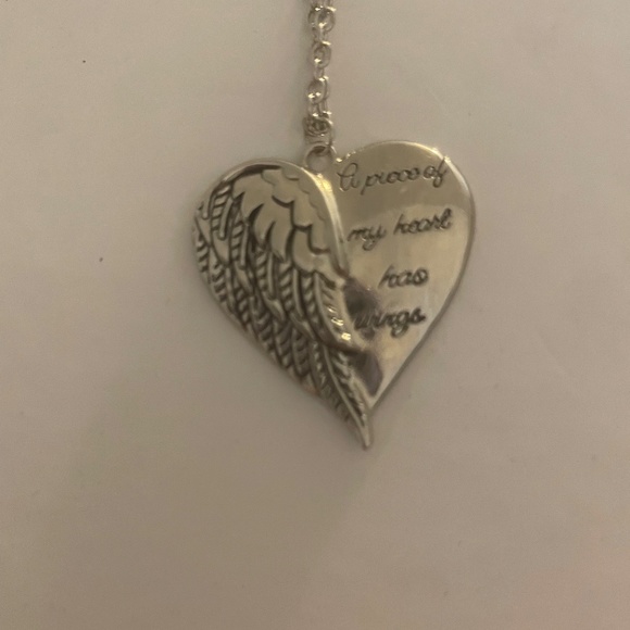 Jewelry - A piece of my heart has wings necklace